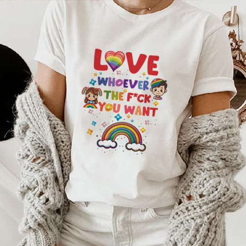 Love Whoever you want LGBQT Shirt,Pride Month Shirt,LGBT Shirt ID-0520-RFZM