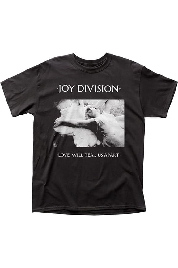 Love Will Tear Us Apart Joy Division Black T-Shirt Cotton