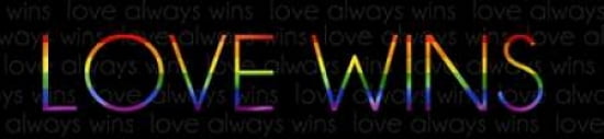 Love Wins Canvas Art - Anna Quach (8 x 24)