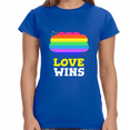 thumbnail image 1 of Love Wins LGBT Lesbian Gay Pride Month Rainbow Transgender Shirts for Women, 1 of 8