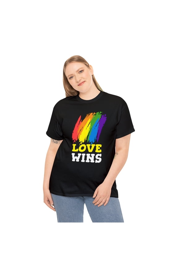 Love Wins LGBT Lesbian Pride Month Transgender Rainbow Gay Plus Size Clothing for Women
