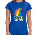 thumbnail image 1 of Love Wins LGBT Lesbian Pride Month Transgender Rainbow Gay Women Tops, 1 of 8