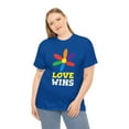 thumbnail image 1 of Love Wins LGBT Pride Rainbow Flag Lesbian Gay Pride Ally Plus Size Clothing for Women, 1 of 8