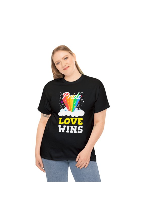 Love Wins LGBT Pride Rainbow Lesbian Gay Pride Gay Pride Plus Size Shirts for Women