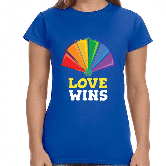 Love Wins LGBTQ Lesbian Gay Bisexual Transgender Queer Pride Shirts for Women