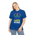 thumbnail image 1 of Love Wins LGBTQ Pride Rainbow Flag Gay Lesbian Pride Ally Womens Plus Size Tops, 1 of 8