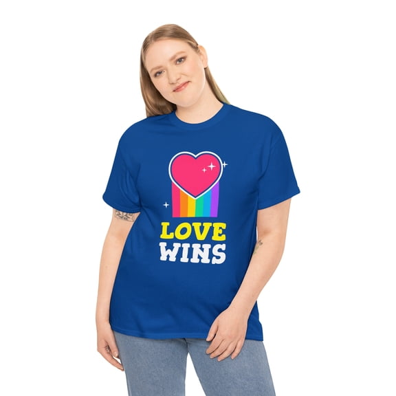 Love Wins Lesbian Gay Bisexual Transgender Queer LGBTQ Pride Plus Size Clothing for Women