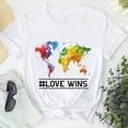 thumbnail image 1 of Love Wins Shirt Lgbt Shirt Lesbian Pride Rainbow World T-shirt ID-0520-ICBY, 1 of 8