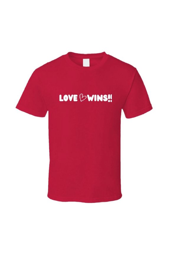 Love Wins Statement Shirt - Valentine's Day T-Shirt - Unisex