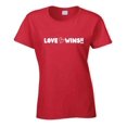 thumbnail image 1 of Love Wins Statement Shirt - Valentine's Day T-Shirt - Unisex, 1 of 10