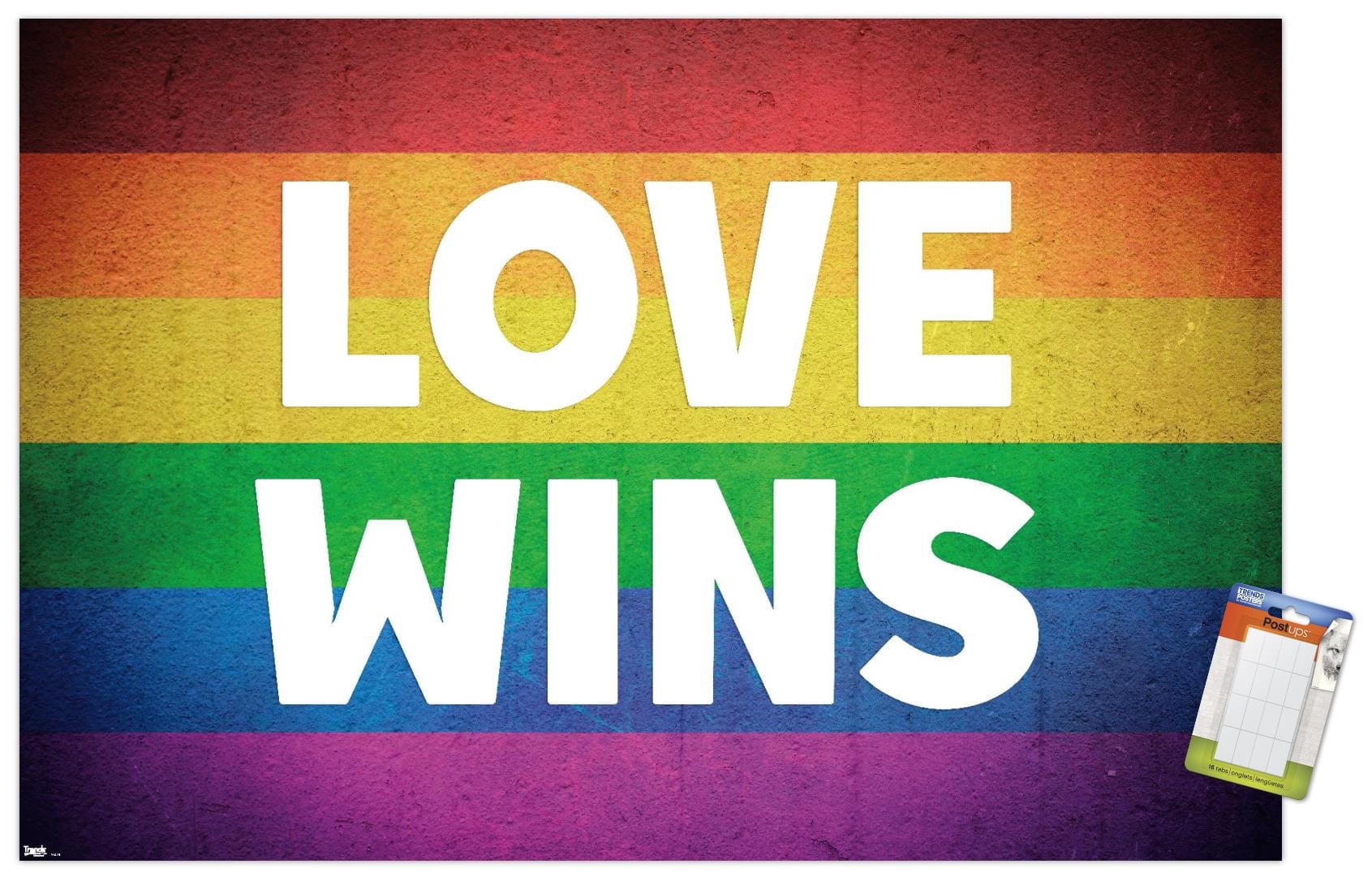 Love Wins Wall Poster, 14.725" x 22.375"