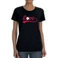 thumbnail image 1 of Love With Baseball O Women T-Shirt, Female Medium, 1 of 4