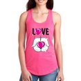thumbnail image 1 of Love With Gloves Art Racerback Tank Women -Image by Shutterstock, Female Medium, 1 of 4