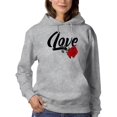 thumbnail image 1 of Love With Rose Hoodie Women -Image by Shutterstock, Female 3X-Large, 1 of 4