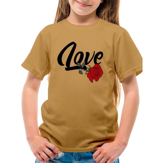 Love With Rose T-Shirt Juniors -Image by Shutterstock, x-Large