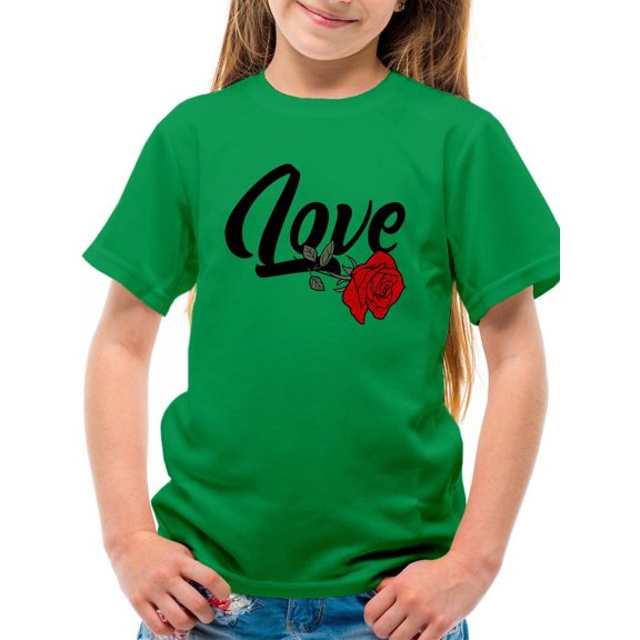 Love With Rose T-Shirt Juniors -Image by Shutterstock,  x-Small