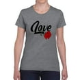 thumbnail image 1 of Love With Rose T-Shirt Women -Image by Shutterstock, Female Medium, 1 of 4