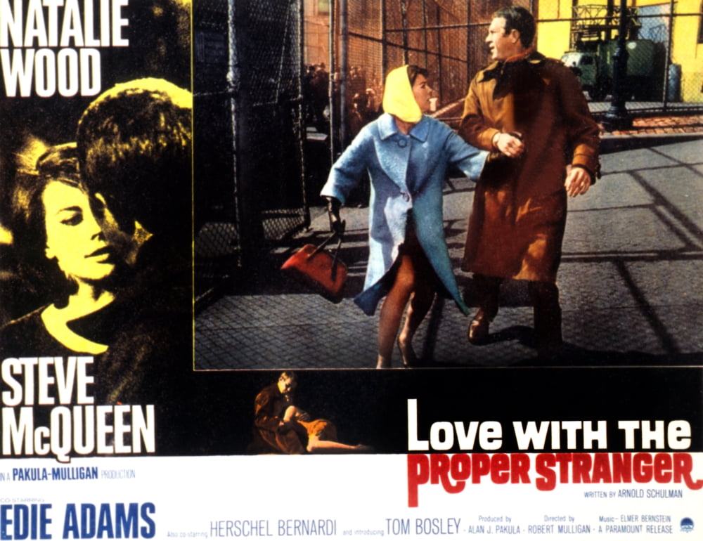 Love With The Proper Stranger Natalie Wood Steve Mcqueen 1963.