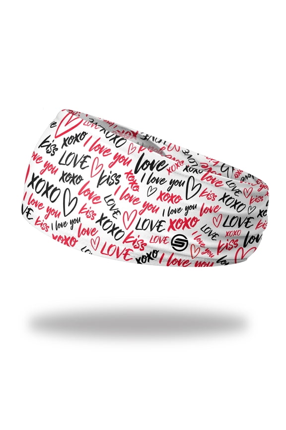 Love Words Tapered Headband - Running, Fashion, Sports and Outdoor Activity