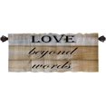 thumbnail image 1 of Love Words Valance Curtains Abstract Art Valances for Windows for Kitchen Bathroom Living Room Dining Room Decor Window Treatment Valances 52X18 Inches, 1 of 6