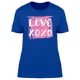 thumbnail image 1 of Love Xoxo Grunge Love T-Shirt Women -Image by Shutterstock, Female XX-Large, 1 of 2