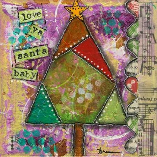 Love Ya Santa Baby Canvas Art - Denise Braun (24 x 24)