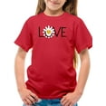thumbnail image 1 of Love Yellow Daisy T-Shirt Juniors -Image by Shutterstock,  Large, 1 of 4