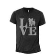 thumbnail image 1 of Love Yorkie Men's Modern Fit Fun Casual T-Shirt Printed Graphic Tee Charcoal Gray Small, 1 of 2