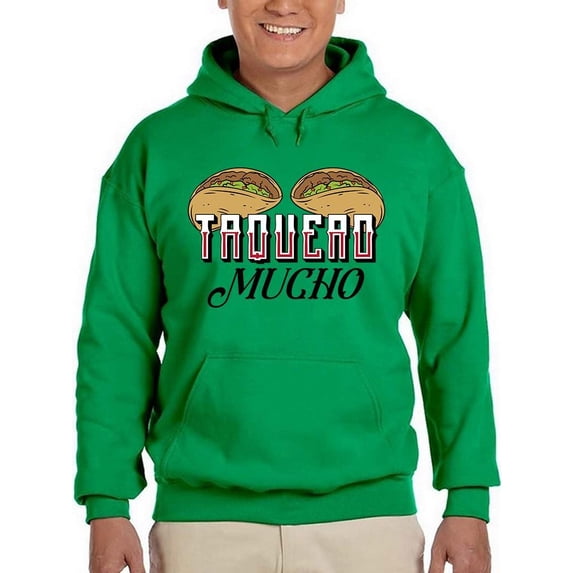 Love You A Taco Lot Hoodie Men -Smartprints Designs, Male 3X-Large