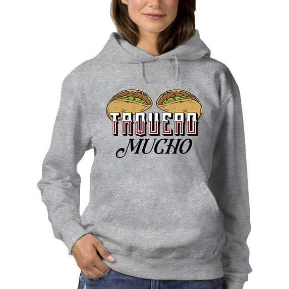 Love You A Taco Lot Hoodie Women -Smartprints Designs, Female 4X-Large