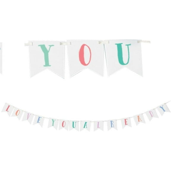 "Love You Already" Mini Pennant Banner - 1 Pc