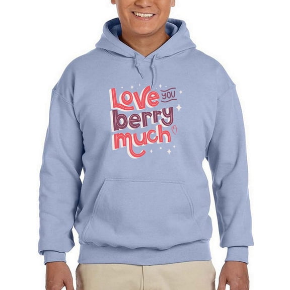 Love You Berry Much! Hoodie Men -Smartprints Designs, Male Small
