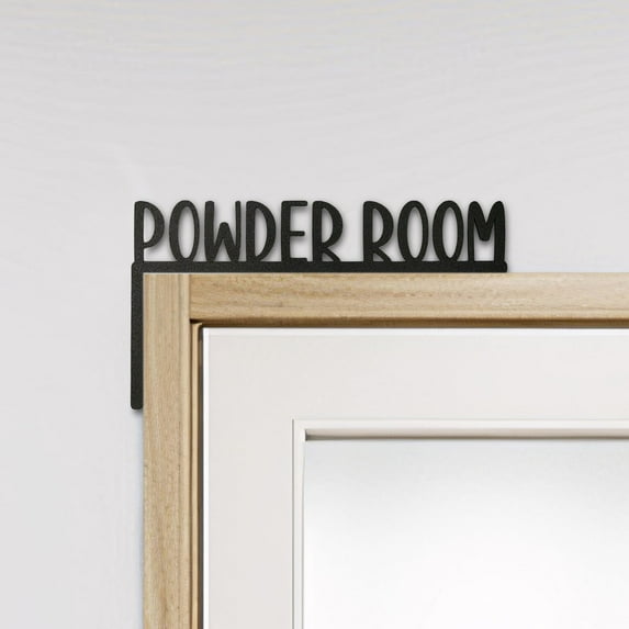 Love You Bye Sign Above Door, Love You Bye Door Topper, Metal Door Topper Wall Decor Love and Warm Family Sign for Office Front Door Bathroom Hallway Entryway Home Decor