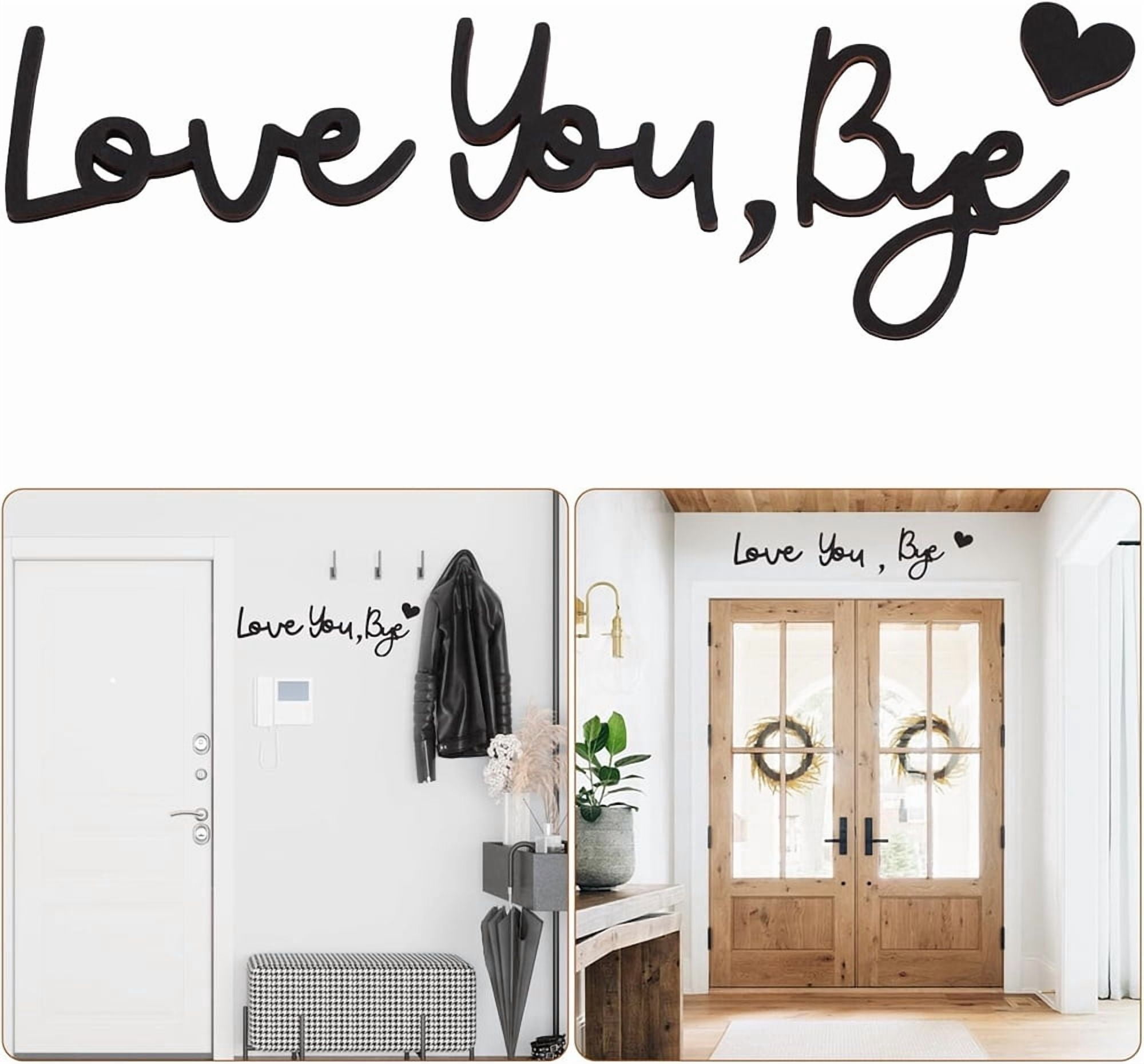 Love You Bye Sign Above Door Topper Decoration, NOGIS Boho Farmhouse ...