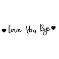 thumbnail image 1 of Love You Bye Sign Above Door Wooden Door Topper Decoration, 2026 New Love You Bye Sign for Wall Door Hallway Entryway Decorations Express Loves and Warm, Black, 1 of 6