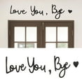 thumbnail image 1 of Love You Bye Sign Above Door, Wooden Script Decor Sign Black Modern Simplicity Decoration for Door, Home, Windows and Walls, Christmas Valentine's Wedding Thanksgiving Gift, 1 of 8