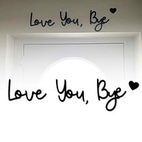 Love You Bye Sign, Rustic Wood Over Door Home Decor Boho Wall decor For Wall Art living Room Bedroom – Gifts for Lover & Family