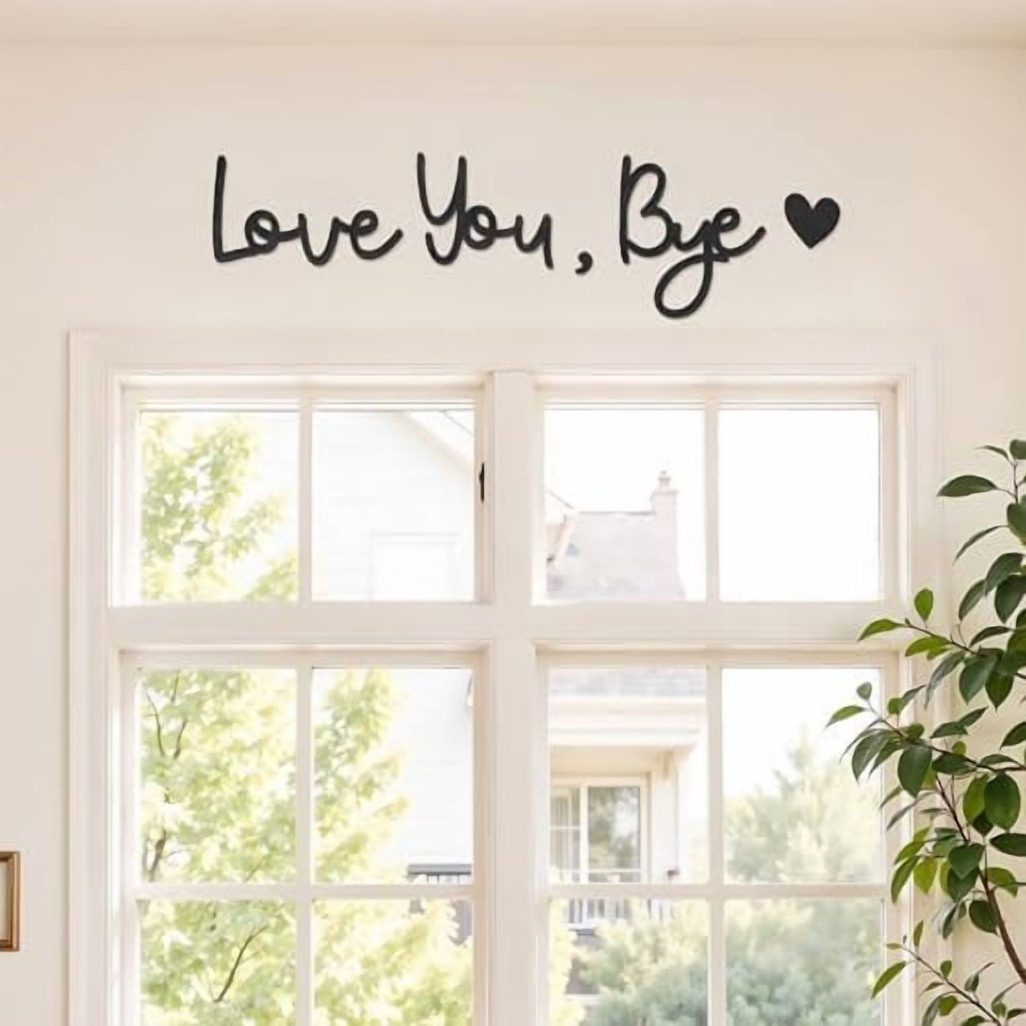 Love You Bye Wall Art Decor Boho Wooden Sign Decor Express Love and ...