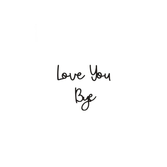 Love You Bye Wood Sign Farmhouse Above Door Wall Decor Wooden Script Decor Sign for Entryway Hallway Living Room Express Love Warmth Romantic Gift for Family Lovers Valentine’s Day