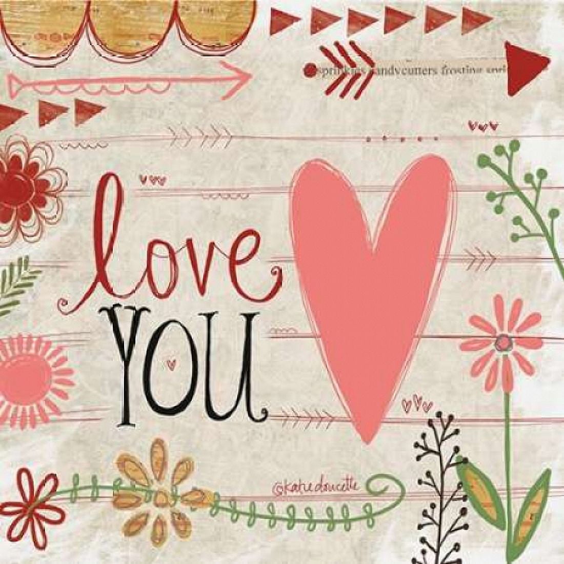 Love You Canvas Art - Katie Doucette (24 x 24)