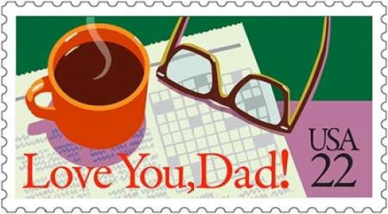 Love You Dad Canvas Art - US POSTAL SERVICE (24 x 36)
