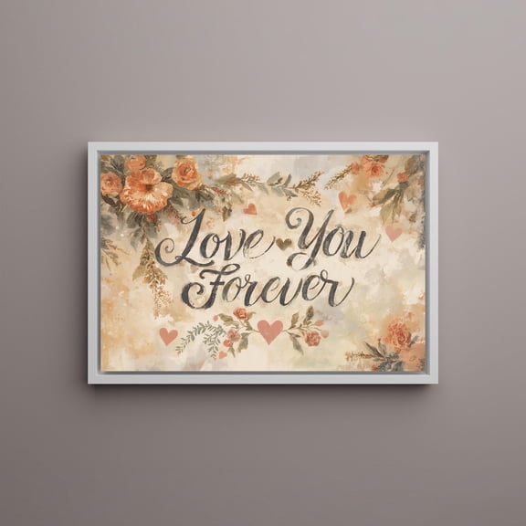 Love You Forever Poster Vintage Style Wall Decor Physical Poster Home Wall Art , Poster Print Only