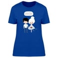thumbnail image 1 of Love You Hipster Couple Doodle T-Shirt Women -Image by Shutterstock, Female XX-Large, 1 of 2