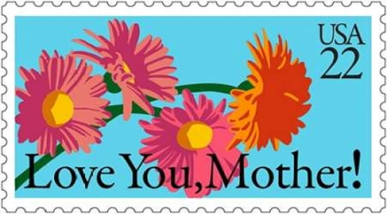 Love You Mom Canvas Art - US POSTAL SERVICE (12 x 18)