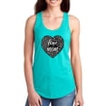 thumbnail image 1 of Love You Mom Carved Heart Racerback Tank Women -Image by Shutterstock, Female XX-Large, 1 of 4