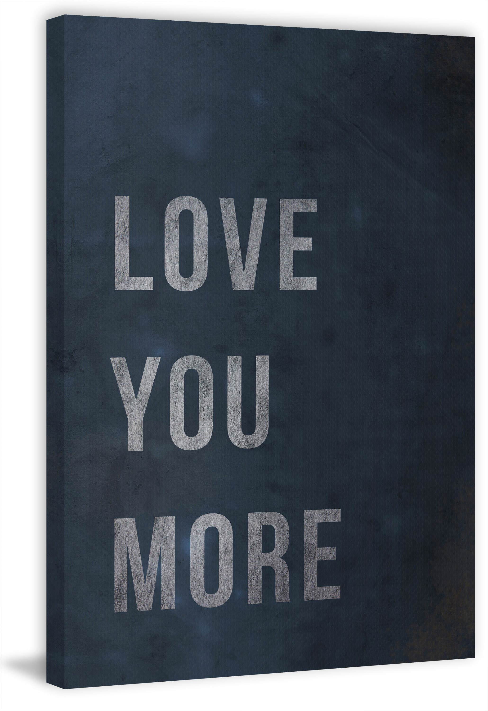 Love You More III Painting Print on Wrapped Canvas