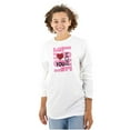 thumbnail image 1 of Love You More Romantic Valentines Day Women's Long Sleeve T Shirt Brisco Brands M, 1 of 6