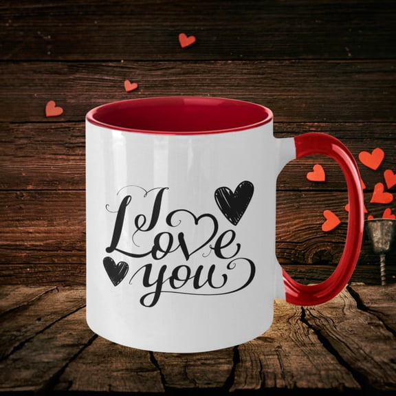 Love You Mug Romantic Ceramic Gift for Couples
