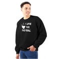 thumbnail image 1 of Love You Pho Real Vietnamese Food Unisex Plus Fleece Graphic Sweatshirt Brisco Brands 2X, 1 of 5