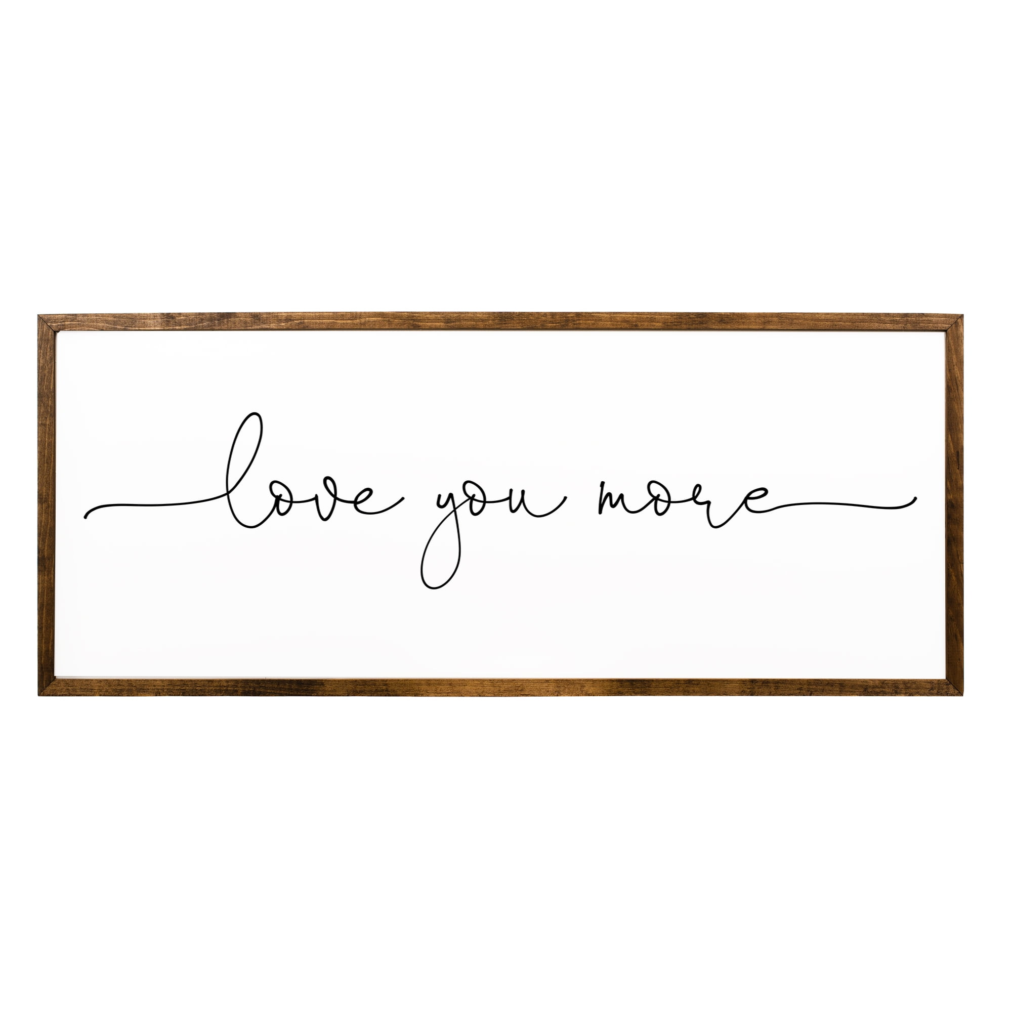 Love You More Sign 16x32 inches | Bedroom Wall Decor | Master Bedroom ...